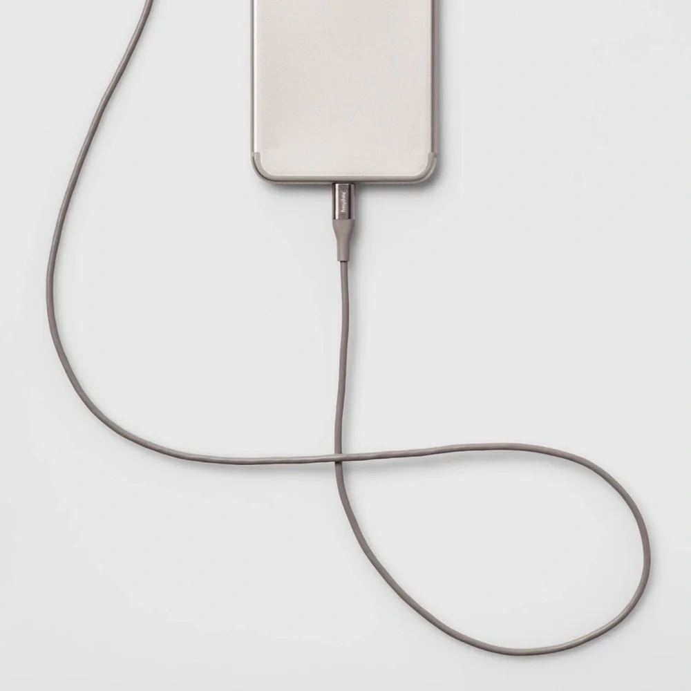 6 Foot Lightning to USB-A Round Charging Cable - heyday